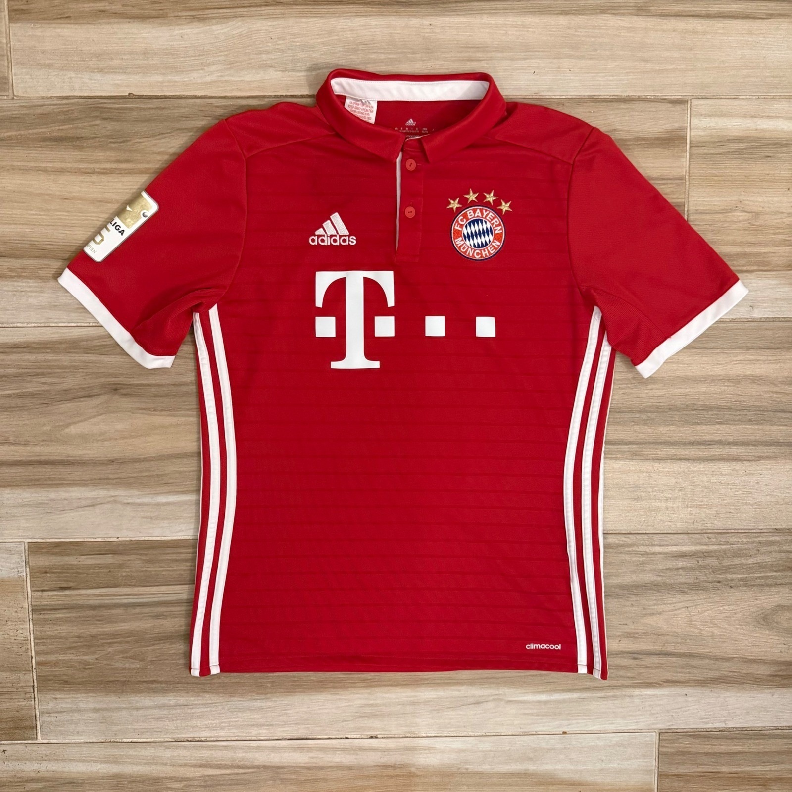 Adidas Fc Bayern Munchen Jersey Red Youth Xl Maragh 7 Soccer Shirt Climacool